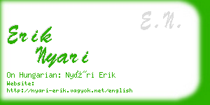 erik nyari business card